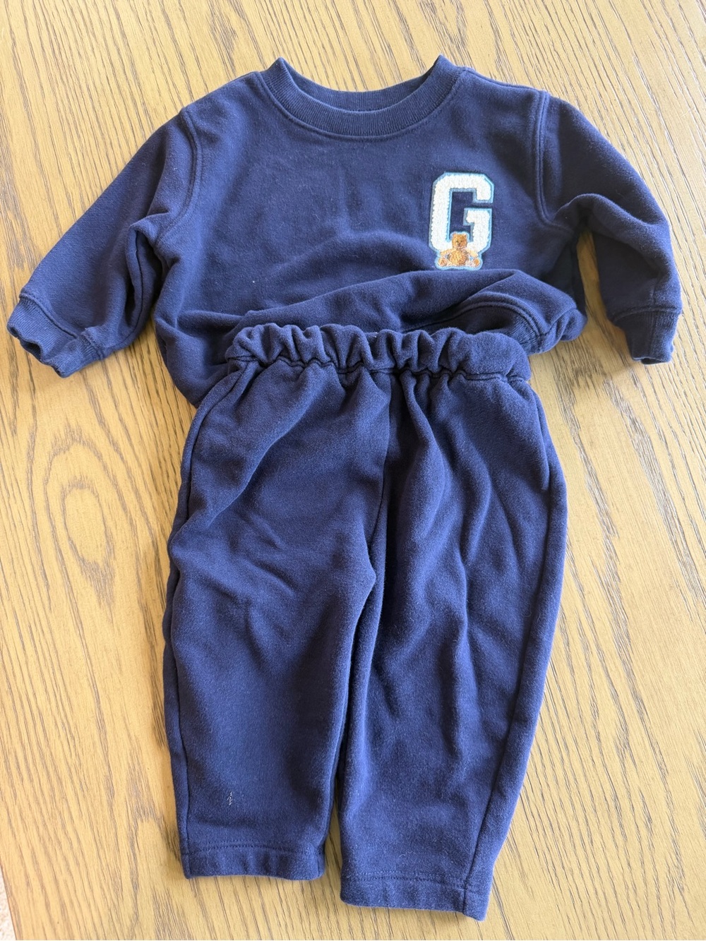 GAP Navy Kids Fleece Joggers - Elastic Waist